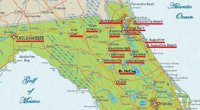 Florida map customer list